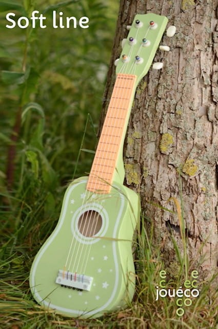 JOUECO Drewniana gitara klasyczna 6-strunowa