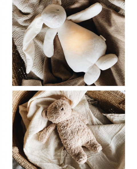 Moonie SZUMIĄCY MIŚ ORGANIC Z LAMPKĄ ROSE Moonie SZUMIĄCY MIŚ ORGANIC Z LAMPKĄ ROSE