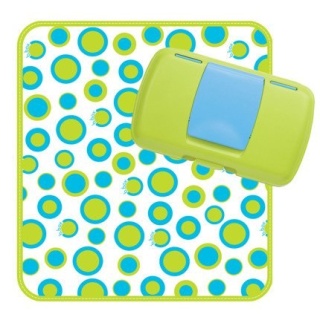 B.BOX Przewijak w etui z miejscem na pieluchy i chusteczki, Retro Circles