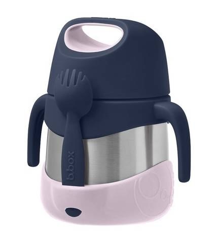 Granatowo-różowy termos na jedzenie B.Box 335 ml Indigo Rose