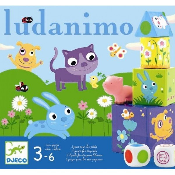 DJECO Ludanimo zestaw 3 gier dla dzieci DJECO Ludanimo zestaw 3 gier dla dzieci