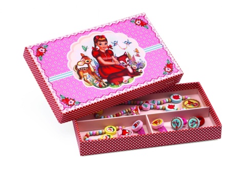 DJECO Zestaw biżuterii drewnianej JELONEK BAMBI