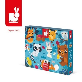 Puzzle sensoryczne Janod Leśne zwierzęta - 20 elementów