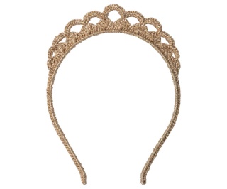 MAILEG Złota opaska dla dziewczynki, Hairband, Tiara, Gold