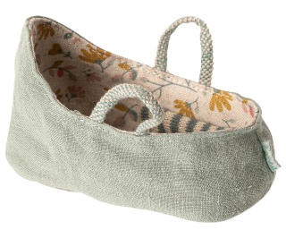 Maileg Nosidełko Carry cot, My, Dusty Green