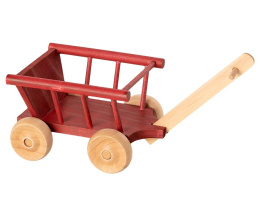 Maileg Wózek - Wagon, Micro - Dusty red