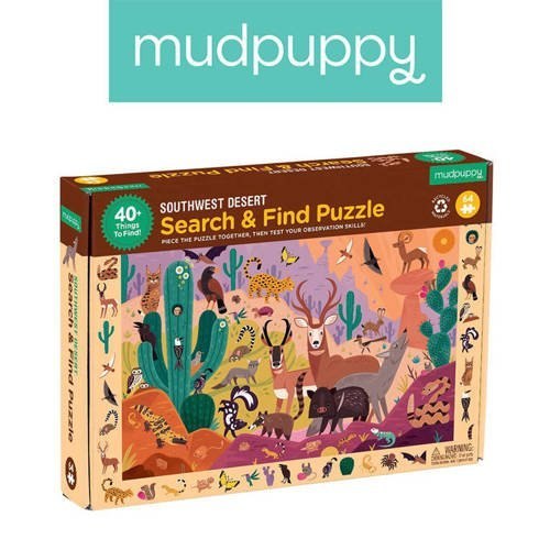 Mudpuppy Puzzle obserwacyjne Amerykańska pustynia 64 elementy 4+ Mudpuppy Puzzle obserwacyjne Amerykańska pustynia 64 elementy 4+