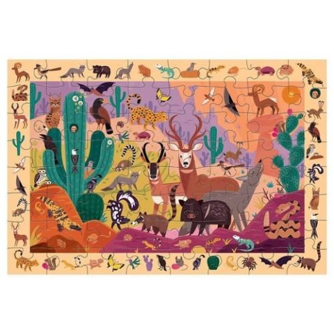 Mudpuppy Puzzle obserwacyjne Amerykańska pustynia 64 elementy 4+