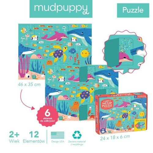Mudpuppy Puzzle z okienkami Przyjęcie w oceanie 12 elementów 2+ Mudpuppy Puzzle z okienkami Przyjęcie w oceanie 12 elementów 2+