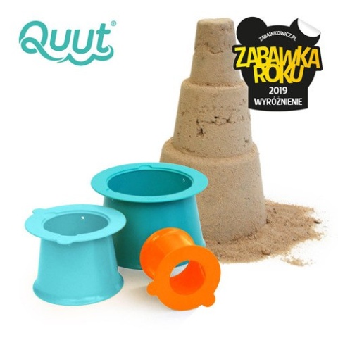 QUUT Zestaw 3 foremek do piasku Wieża Alto Lagoon Green