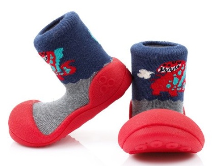 Buciki dla dziecka Attipas Dinosaur Red