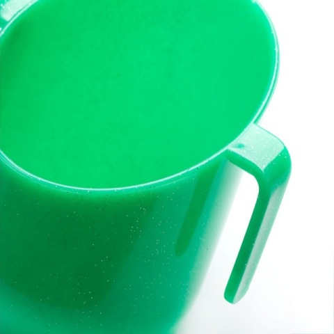 DOIDY CUP Kbeczek do picia agrestowy z brokatem