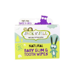 Jack N'Jill Naturalne chusteczki do mycia dziąseł dla niemowląt, 25 sztuk
