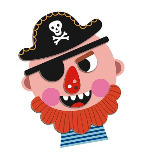 Magnes z buzią pirata z magnetycznej układanki Janod Magnes z buzią pirata z magnetycznej układanki Janod