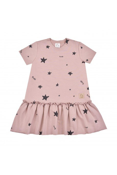 TUSS Sukienka Frilly Star damska dusty pink
