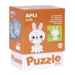 APLI KIDS Puzzle dwuczęściowe - Przeciwieństwa 3+