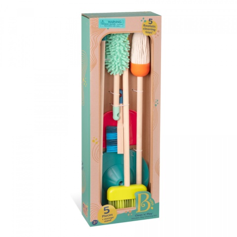 B.Toys Drewniany zestaw do sprzątania