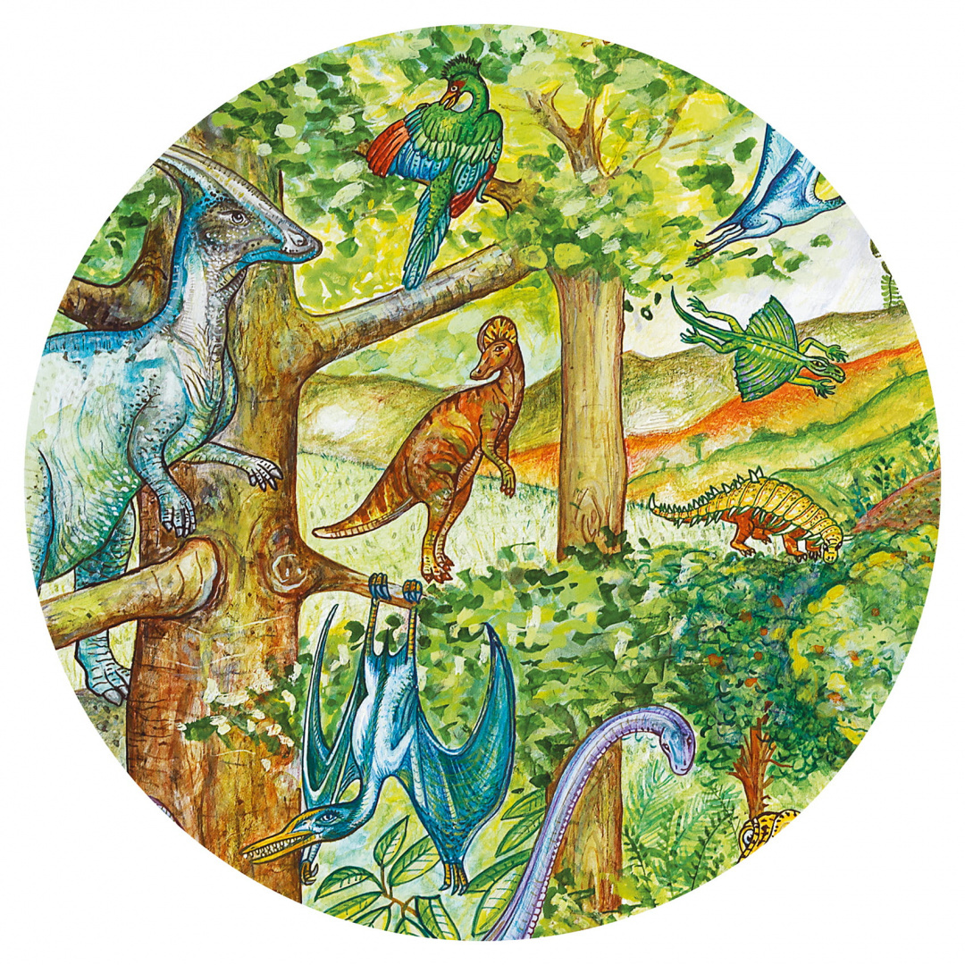 DJECO Puzzle Dinozaury z książeczką 100 el. DJECO Puzzle Dinozaury z książeczką 100 el.