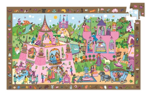 DJECO Puzzle obserwacyjne KSIĘŻNICZKA, 54 elementy