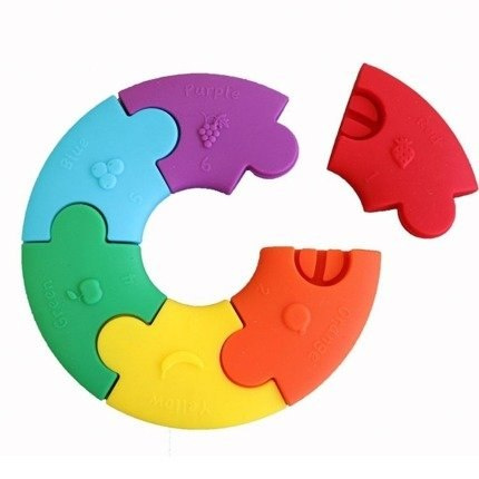 JELLYSTONE Pierwsze puzzle sensoryczne, tęczowe kółko JELLYSTONE Pierwsze puzzle sensoryczne, tęczowe kółko