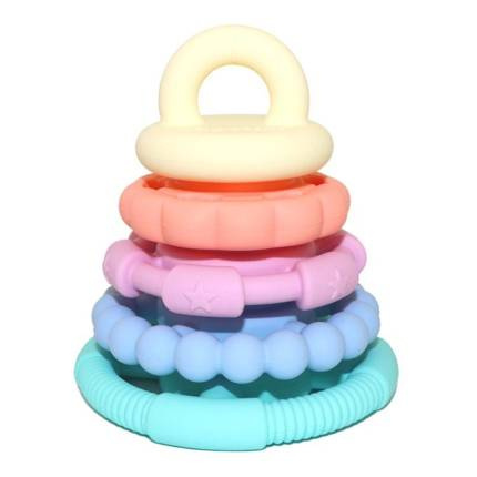 JELLYSTONE Silikonowy gryzak wieża, pastelowy JELLYSTONE Silikonowy gryzak wieża, pastelowy