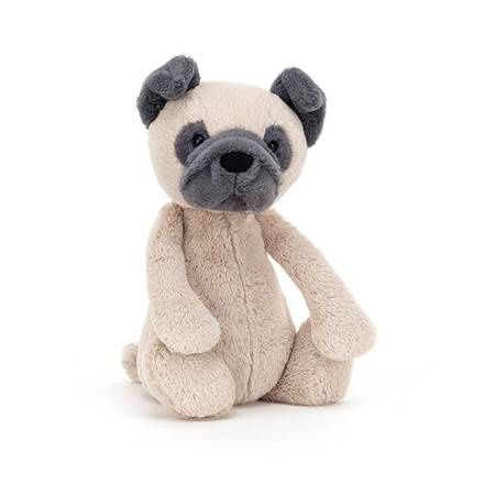 Jellycat - Maskotka Bashful Pug - Mops, średni, 31 cm Jellycat - Maskotka Bashful Pug - Mops, średni, 31 cm