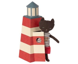 Kotek w latarni Maileg - Sauveteur, Tower with cat
