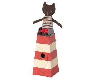 Kotek w latarni Maileg - Sauveteur, Tower with cat