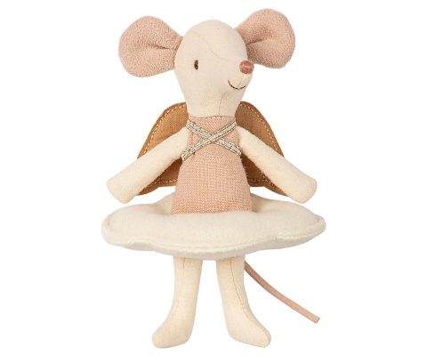 MAILEG Myszka Starsza Siostra Aniołek w pudełku książce - Angel Stories, Big sister mouse in book
