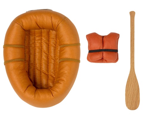 MAILEG Ponton żółty, Rubber boat, Mouse - Dusty yellow