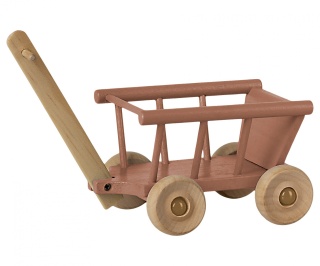 MAILEG Wózek Wagon - Dusty rose