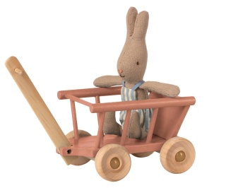 MAILEG Wózek Wagon - Dusty rose