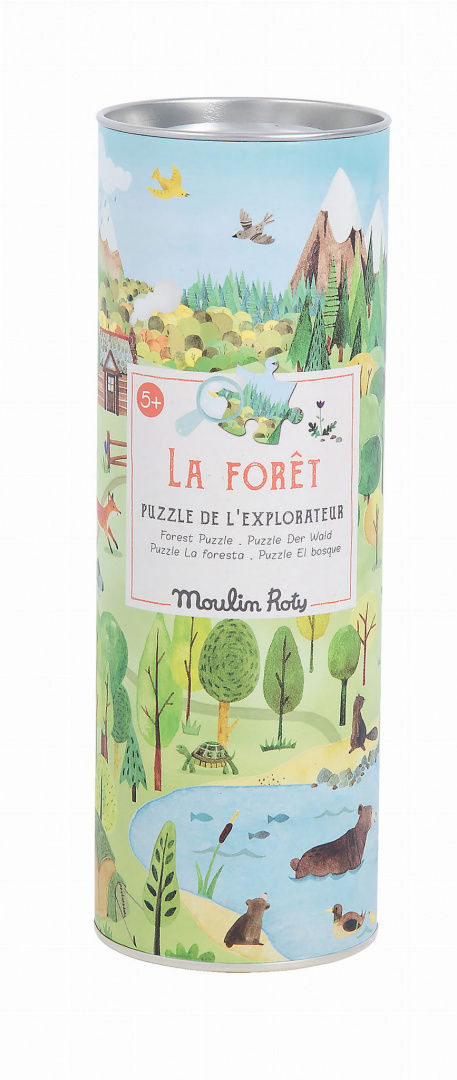 MOULIN ROTY Puzzle kartonowe ODKRYWCA LASU 96 elementów MOULIN ROTY Puzzle kartonowe ODKRYWCA LASU 96 elementów