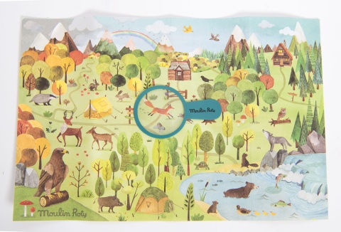 MOULIN ROTY Puzzle kartonowe ODKRYWCA LASU 96 elementów