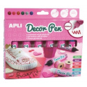 APLI KIDS Markery żelowe z efektem 3D - Brokatowe 6 kolorów APLI KIDS Markery żelowe z efektem 3D - Brokatowe 6 kolorów