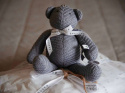 Bamboom Miękka Zabawka z Pozytywką, Popielaty Miś, 30cm, 0m+ Bamboom Miękka Zabawka z Pozytywką, Popielaty Miś, 30cm, 0m+