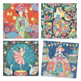 Zestaw artystyczny z brokatem Marzenia Djeco 7-12 lat