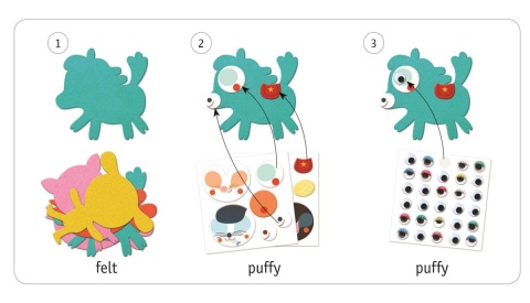 DJECO Zestaw z naklejkami KOCHAM ZWIERZĘTA 3-6 lat