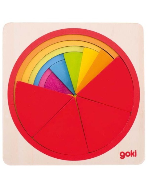 GOKI Puzzle koło do nauki ułamków