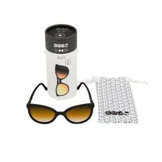 Czarne okulary przeciwsłoneczne Kietla Buzz Black - 6-9 lat