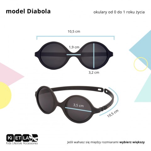 KiETLA Okulary przeciwsłoneczne Diabola 0-1 Grapefruit KiETLA Okulary przeciwsłoneczne Diabola 0-1 Grapefruit
