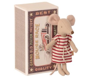 MAILEG Myszka starsza siostra w pudełku po zapałkach- Big sister mouse, in matchbox