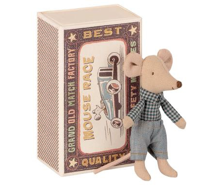 MAILEG Myszka młodszy brat w pudełku po zapałkach- Little brother mouse in matchbox MAILEG Myszka młodszy brat w pudełku po zapałkach- Little brother mouse in matchbox