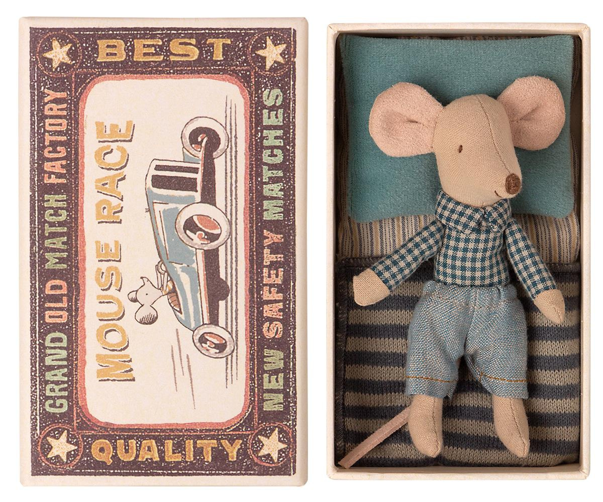 MAILEG Myszka młodszy brat w pudełku po zapałkach- Little brother mouse in matchbox MAILEG Myszka młodszy brat w pudełku po zapałkach- Little brother mouse in matchbox