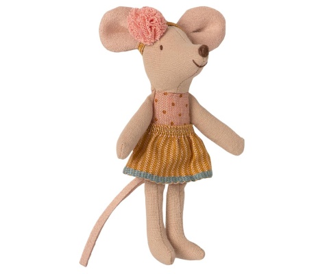 MAILEG Myszka młodsza siostra w pudełku po zapałkach - Little sister mouse in matchbox