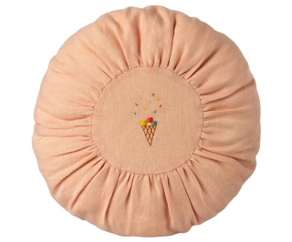 MAILEG Poduszka różowa - Cushion, Round - Rose