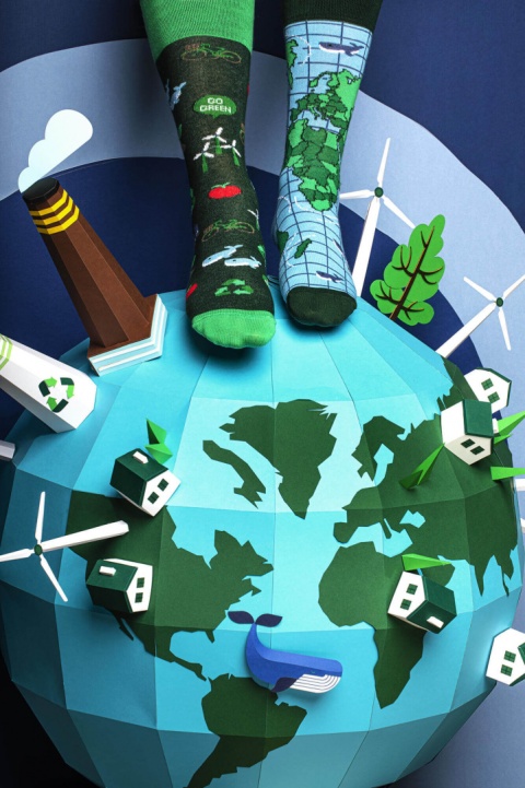 Skarpetki stopki Save the Planet - rozmiar 43-46 - Many Mornings