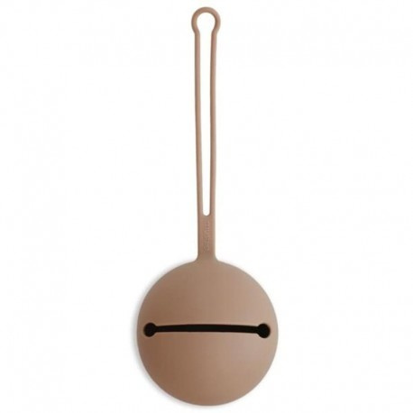 MUSHIE Etui na smoczek do wózka Kula Ball Natural MUSHIE Etui na smoczek do wózka Kula Ball Natural