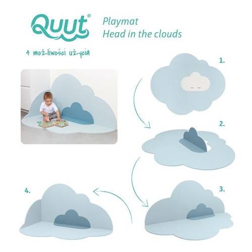 QUUT Mata do zabawy piankowa podłogowa duża Chmurka Playmat Dusty Blue QUUT Mata do zabawy piankowa podłogowa duża Chmurka Playmat Dusty Blue