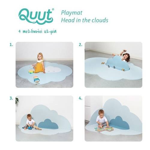 QUUT Mata do zabawy piankowa podłogowa duża Chmurka Playmat Dusty Blue QUUT Mata do zabawy piankowa podłogowa duża Chmurka Playmat Dusty Blue